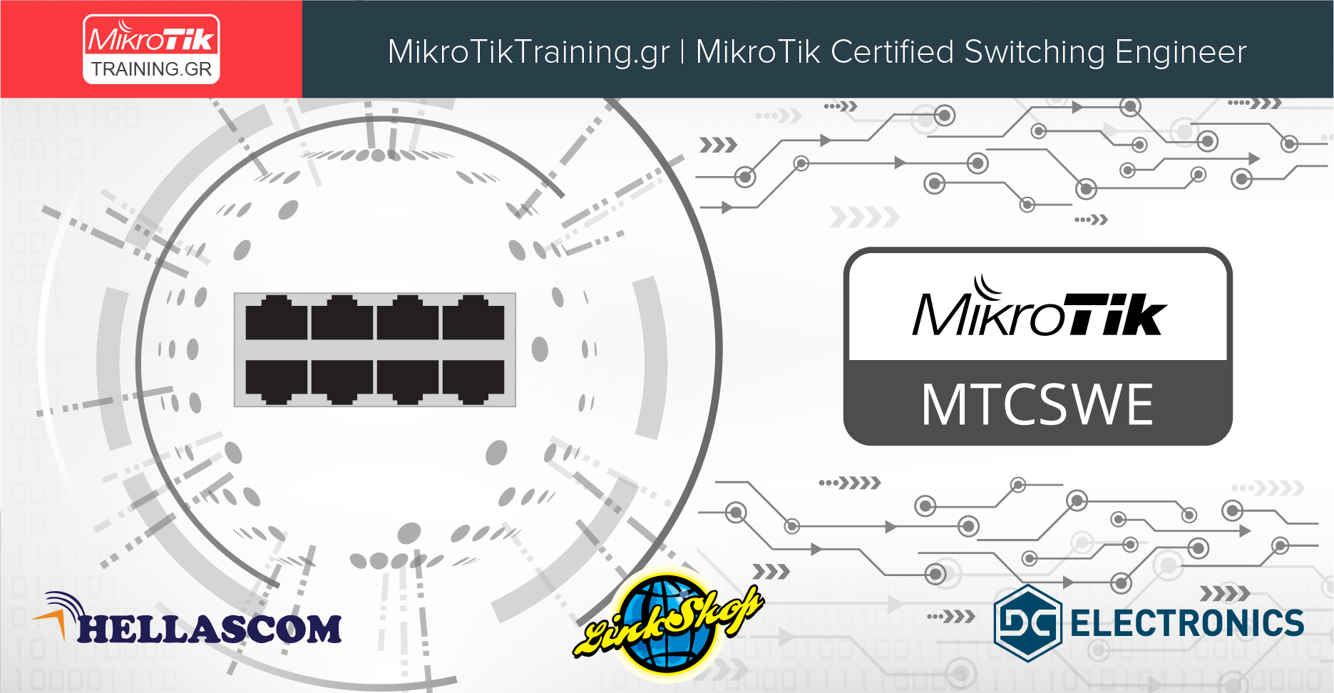 MTCSWE – MikroTik Certified Switching Engineer (15 – 17 Ιανουαρίου 2021) Πειραιάς