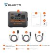 BLUETTI Premium AC50P Portable Power Station, 700W AC Outlet 504Wh