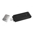 KINGSTON USB Stick Data Traveler DT70/64GB, USB 3.2 Type-C, Black