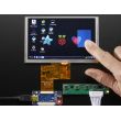 HDMI 4 Pi: 5 Display w/Touch and Mini Driver - 800x480 HDMI for Raspberry Pi