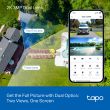 TP-LINK WiFi Camera Tapo C246D 2k  Indoor/Outdoor Dual Lens Pan/Tilt