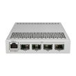 MikroTik CRS305-1G-4S+IN, 800MHz, 512MB, 4xSFP+, 1xGigabit, PoE in, 2x DC jack for redundancy, L5