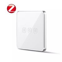 Zigbee Smart Διακόπτης Αφής  τοίχου 3 Επαφών, Τροφοδοτούμενος με Μπαταρίες - BMC03ZBE