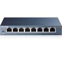 TP-LINK Switch TL-SG108, 8 port, 10/100/1000 Mbps, Steel Case