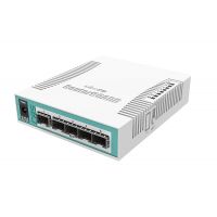 MikroTik Routerboard CRS106-1C-5S, 400MHz, 128MB, 5xSFP, 1xCombo Port (Gigabit / SFP), PoE in, L5