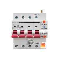BMAC WiFi Ασφαλειοδιακόπτης 4P Τριφασικός 63A με ρελέ διαρροής και Ένδειξη Κατανάλωσης Tuya - BMCB6