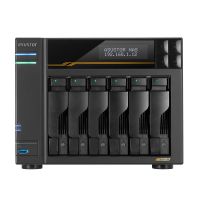 ASUSTOR NAS LOCKERSTOR 6 Gen3 AS6806T 6-BAY 3,5&apos;&apos;/4x M.2 NVMe slots/AMD Ryzen Quad-Core/16GB DDR5/2x 10 GbE, 2x5GbE Port
