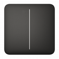 AJAX - SOLO BUTTON (2-GANG) BLACK