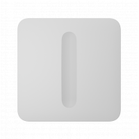 AJAX - SOLO BUTTON (DIMMER) WHITE