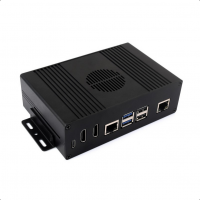 Multi-functional All-in-one Mini-Computer Kit Designed for Raspberry Pi 5 (NOT included), Aluminum Alloy Case, PCIe to 4-ch USB3.2 Gen1 ports
