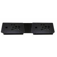 Acrylic Panel Case Replacement DIY 2 Players Black Arcade Joystick