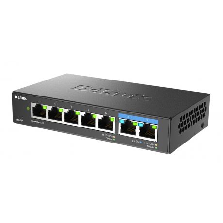 D-LINK DMS-107 7-Port Multi-Gigabit Unmanaged Switch with 2x2.5G