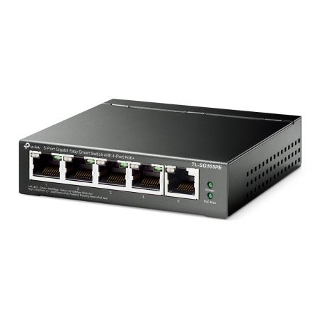 TP-LINK SWITCH SG-TL105PE 5xGBIT POE+ MANAGED