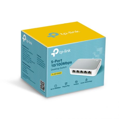 TP-LINK Switch TL-SF1005D, 5 port, 10/100 Mbps