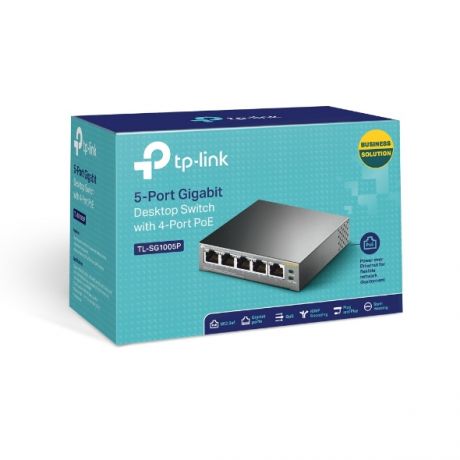 TP-LINK TL-SG1005P 5 PORTS GIGABIT 4 PORT 56W POE