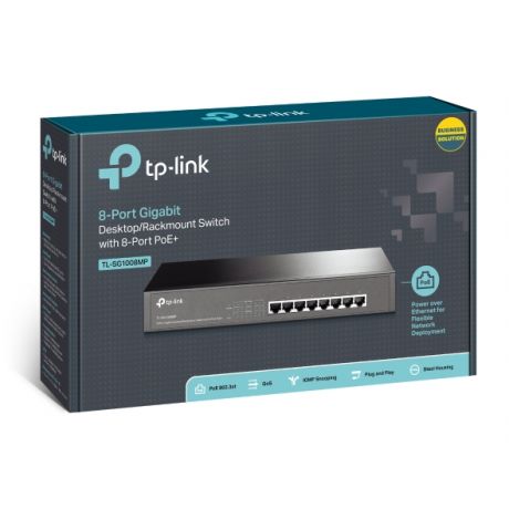 TP-LINK 8-Port Gigabit PoE+ Switch, 8 Gigabit