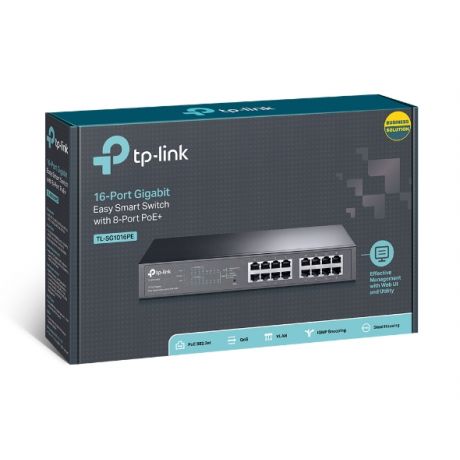 TP-LINK TL-SG1016PE 16-PORT GIGABIT DESKTOP/RACKMOUNT 8 PoE PORTS+ EASY SMART SWITCH