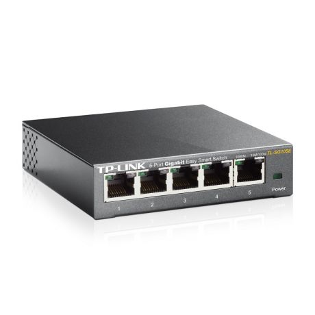 TP-LINK Switch TL-SG105E, 5 port Easy Smart, 10/100/1000 Mbps, Steel Case