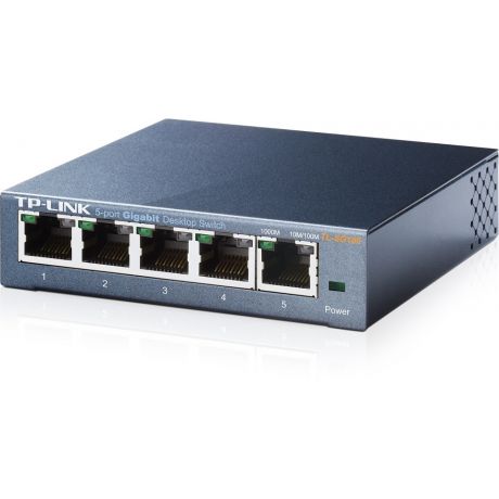 TP-LINK Switch TL-SG105, 5 port, 10/100/1000 Mbps, Steel Case