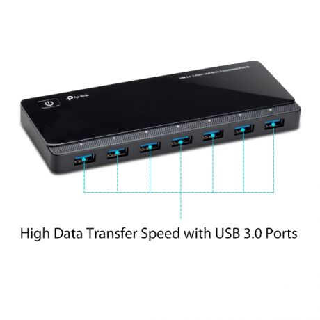 TP-LINK UH720 USB 3.0 7-PORT HUB, 2 CHARGING PORTS