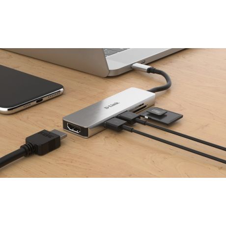 D-LINK DUB-M530 5-IN-1 USB-C HUB HDMI & SD/MSD