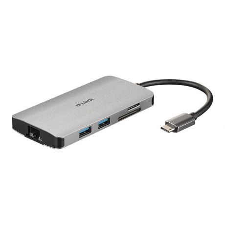 D-LINK DUB-M810 8-IN-1 USB-C HUB HDMI,RJ45,CARD,PD