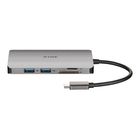 D-LINK DUB-M810 8-IN-1 USB-C HUB HDMI,RJ45,CARD,PD