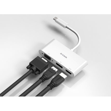 D-LINK DUB-V310 3-IN-1 USB-C to HDMI/VGA/DISP PORT