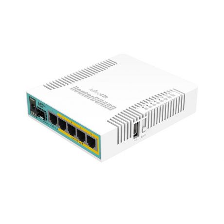 MikroTik Routerboard Hex PoE, RB960PGS, 800MHz, 128MB, 5xGigabit Ethernet, SFP, PoE in-out 802.11at, USB, L4