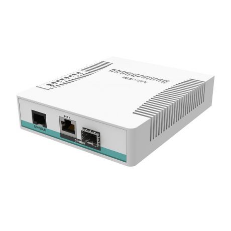 MikroTik Routerboard CRS106-1C-5S, 400MHz, 128MB, 5xSFP, 1xCombo Port (Gigabit / SFP), PoE in, L5
