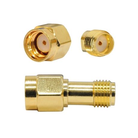 RPSMA male - SMA female connector