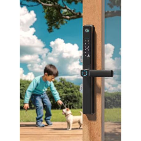 BMC Smart WiFi Κλειδαριά εξωτερικού χώρου IP66 με Κάμερα κωδικό, αποτύπωμα, RF κάρτα και App ιδανικό για Airbnb - BS95T