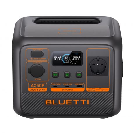 BLUETTI Premium AC50P Portable Power Station, 700W AC Outlet 504Wh