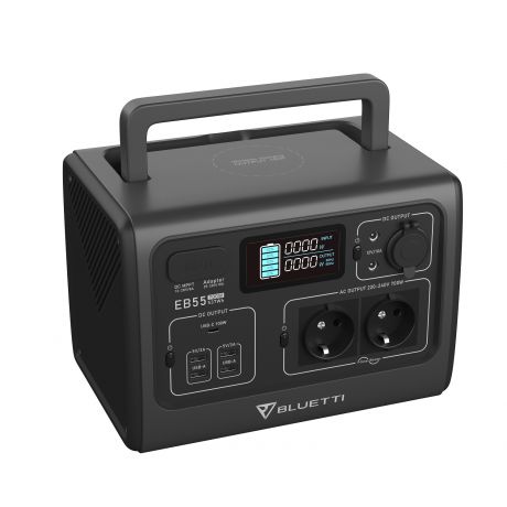 BLUETTI Power Station EB55, 700W AC Outlet 537Wh