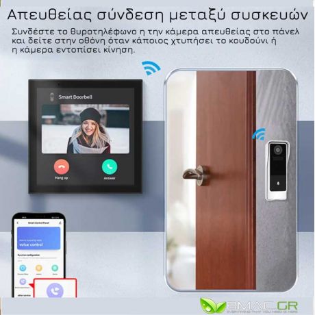 BMC Smart Πάνελ με Οθόνη Αφής 4ιντσών με Zigbee HUB και Alexa  - BT14AL