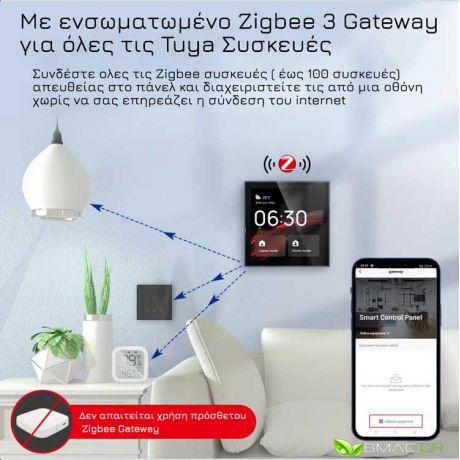 BMC Smart Πάνελ με Οθόνη Αφής 4ιντσών με Zigbee HUB και Alexa  - BT14AL