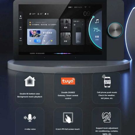 BMC Smart Πάνελ με Οθόνη Αφής 6ιντσών με Zigbee HUB και ηχείο  - BT6RML
