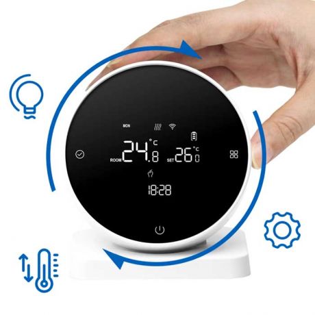 BMC WiFi Θερμοστάτης χώρου με αποσπώμενη βαση RF  και χειρισμό από smartphone - B7X1W