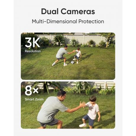 ANKER Eufy Floodlight Camera E340 Dual Lens Pan/Tilt