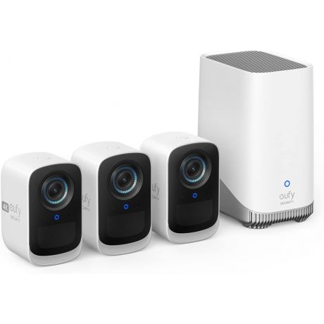 ANKER S300 EufyCam 3C Battery Camera 4K Kit 3+1 With Homebase 3