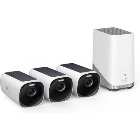 ANKER Wi-Fi Battery Camera Solar EufyCam 3 Kit 3+1 4K  With Homebase 3