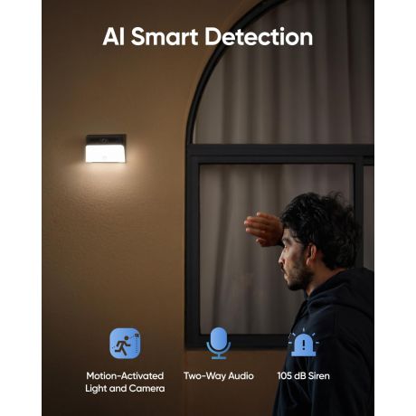ANKER Eufy Solar Wall Light Cam S120 2K Outdoor