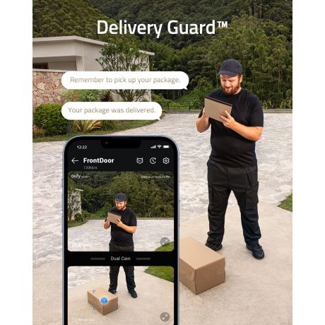 ANKER Eufy Wireless Battery Doorbell Dual Lens 2K Add On