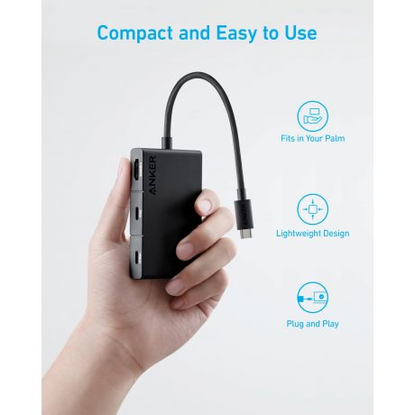 ANKER Hub 332 USB-C 5-in-1, 4K HDMI