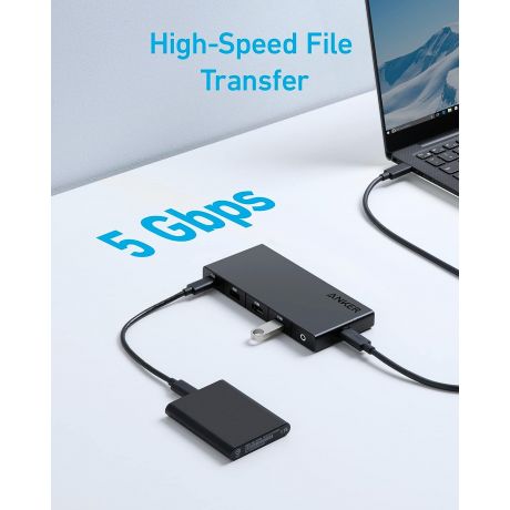 ANKER Hub 364 USB-C 10-in-1, 2 x 4K HDMI, ETH Port