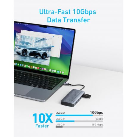ANKER USB Hub 7-in-1 Type-C 10Gbps