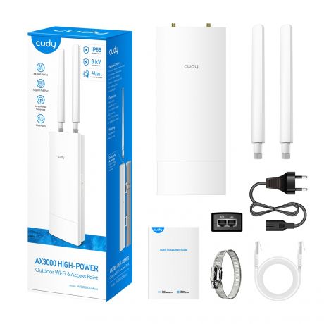 CUDY Access Point AP3000 Wi-Fi 6 Outdoor AX3000 High-Power