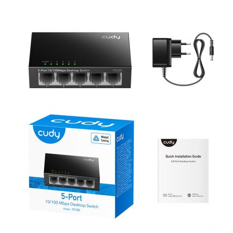 CUDY Switch  FS105  5-Port 10/100 Mbps Unmanaged