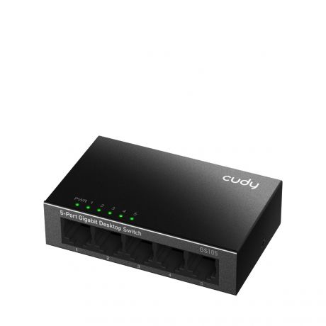 CUDY Switch GS105 5-Port Gigabit Unmanaged Metal