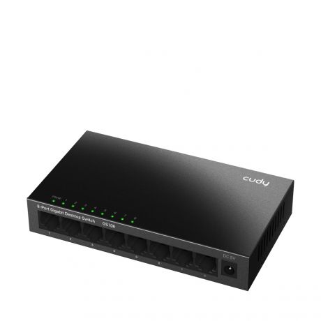CUDY Switch GS108 8-Port Gigabit Unmanaged Metal